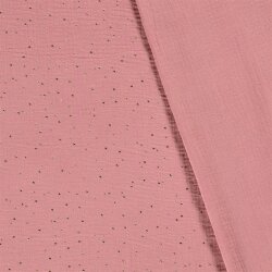 Musselin verstreute Goldtupfen – rosa