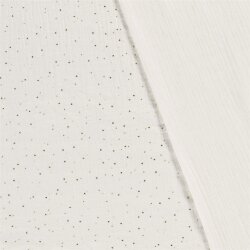 Musselin verstreute Goldtupfen –- creme
