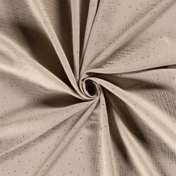 Musselin verstreute Goldtupfen – beige