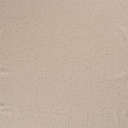 Musselin verstreute Goldtupfen – beige