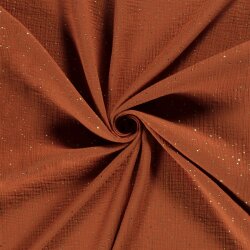 Musselin verstreute Goldtupfen – terracotta