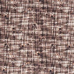 Viskose_Bengaline Kariert - dunkelbeige