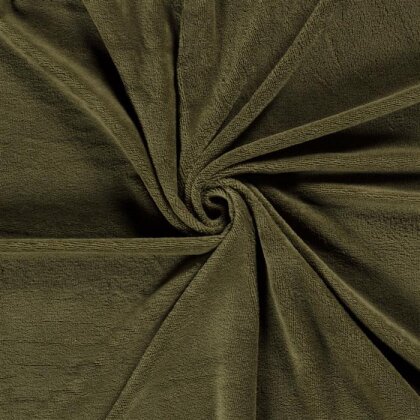 Bambus Frottee Uni *Marie* - olive