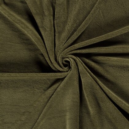 Bambus Frottee Uni *Marie* - olive