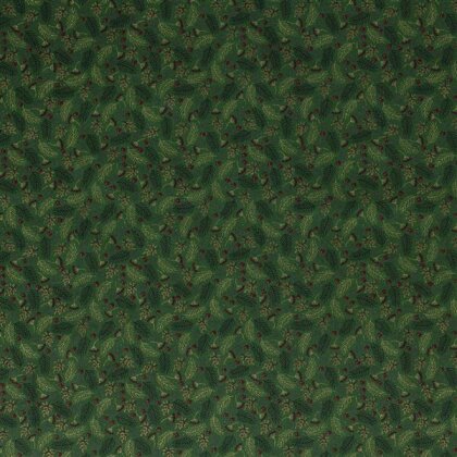 Baumwolle Weihnachtszweige grün