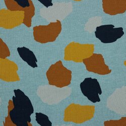 Ganzjahressweat Camouflage - rauchblau meliert