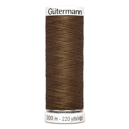 Gütermann 200m Nr. 289 - shiny brown Allesnäher