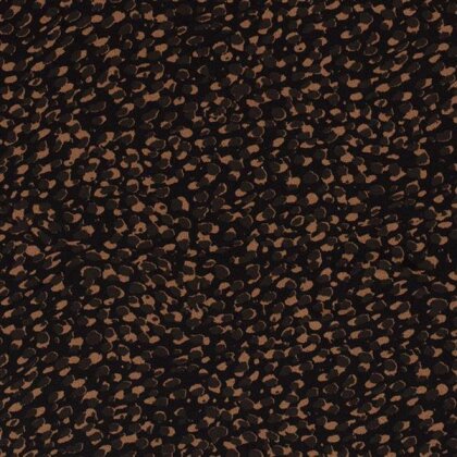 Polyesterjersey Crepe Leomuster - schwarz
