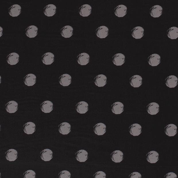 Chiffon große Punkte grau 0,99 €