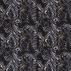 Chiffon Abstrakte Muster schwarz