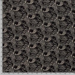 Viskose Crêpe Paisley beige