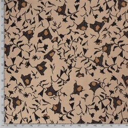Chiffon Blumenranken -  beige