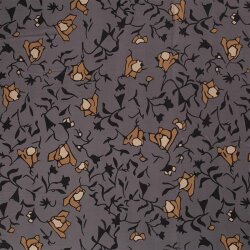 Chiffon Blumenranken -  grau