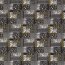 Polyesterjersey Patchwork - senf