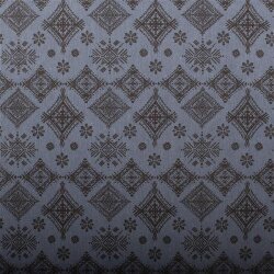 Interieurstoff Rauten Mandala dunkel jeansblau