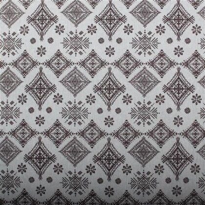 Interieurstoff Rauten Mandala dunkel mint