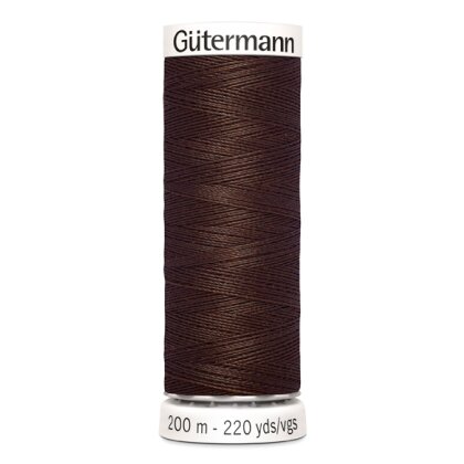 Gütermann 200m Nr. 694 - teak (dunkelbraun) Allesnäher