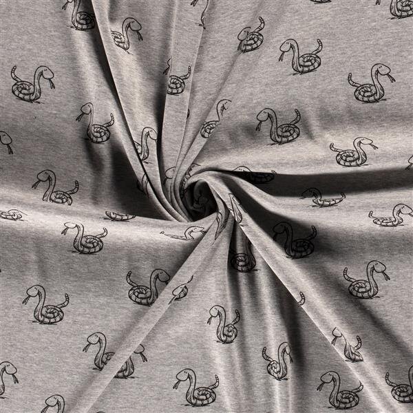 Alpenfleece Stoff Alpenfleece Muster Alpenfleece Süsse Schlange