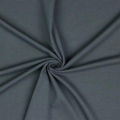 Baumwolljersey Bio~Organic *Gerda* - graphitgrau