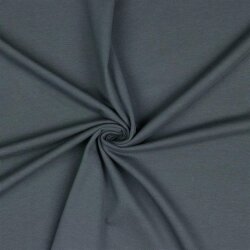 Baumwolljersey Bio~Organic *Gerda* - graphitgrau