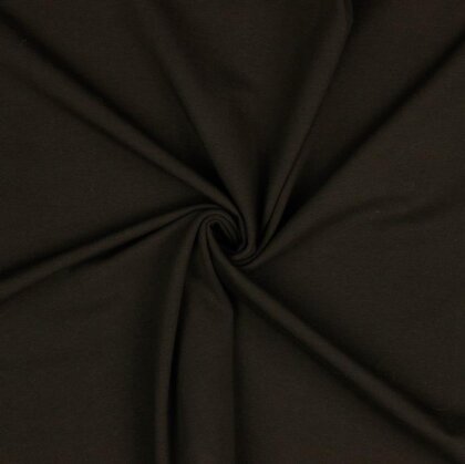 Baumwolljersey Bio~Organic *Gerda* - dunkelbraun
