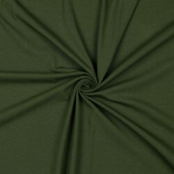 Baumwolljersey Bio~Organic *Gerda* - dunkeloliv
