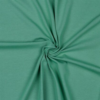 Baumwolljersey Bio~Organic *Gerda* - hellpetrol