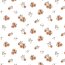 Baumwolljersey Organic Digital Blumen - weiß