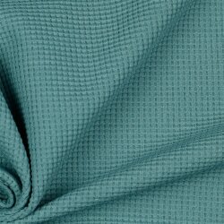 Waffeljersey Organic - ozeanblau