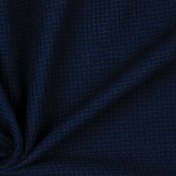 Waffeljersey Organic - dunkelblau