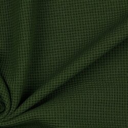 Waffeljersey Organic - waldgrün