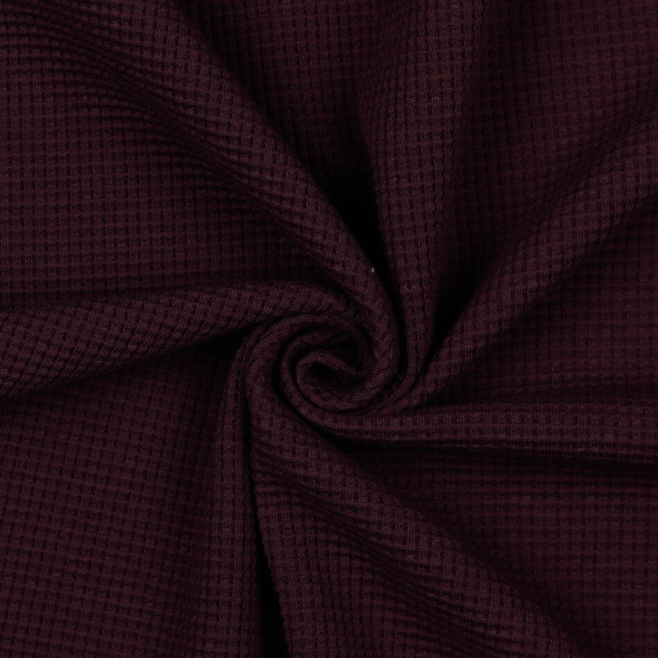 Waffeljersey Organic - aubergine