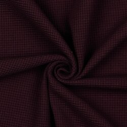 Waffeljersey Organic - aubergine