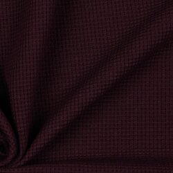 Waffeljersey Organic - aubergine