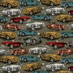 Ganzjahressweat Digital - Old Cars - olive