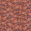 Baumwolljersey Digital Blumenblätter - rostorange
