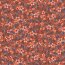 Baumwolljersey Digital Blumenblätter - rostorange