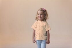 Baumwolljersey Organic Blätter - weiß