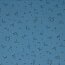 Baumwolljersey Glitzer Striche - Jeans