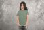 Baumwolljersey Glitzer Striche - Jeans