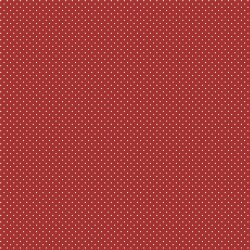 Beschichtete Baumwolle kleine Punkte - rot