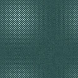 Beschichtete Baumwolle kleine Punkte - dunkelpetrol
