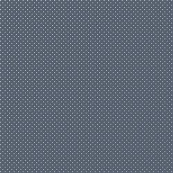 Beschichtete Baumwolle kleine Punkte - jeansblau