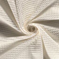 Waffelpiqué *Marie* 6mm Uni - creme