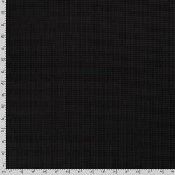 Waffelpiqué *Marie* 6mm Uni - schwarz