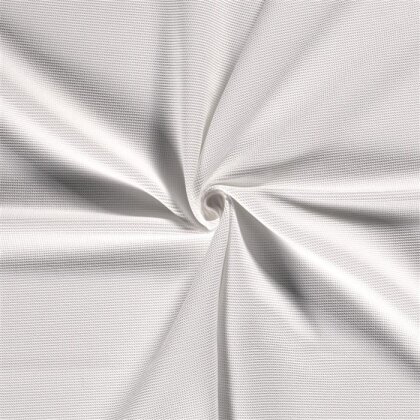 Waffelpiqué *Marie* 2mm Uni - weiss