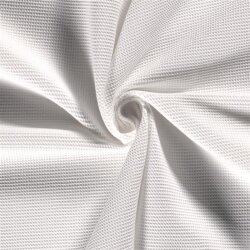 Waffelpiqué *Marie* 2mm Uni - weiss