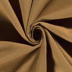 Waffelpiqué *Marie* 2mm Uni - dunkel beige