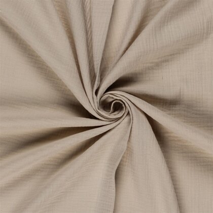 Musselin Uni *Marie* - hellbeige
