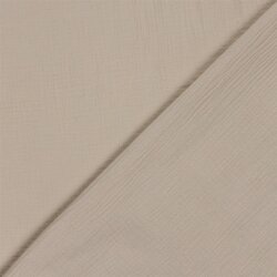 Musselin Uni *Marie* - hellbeige